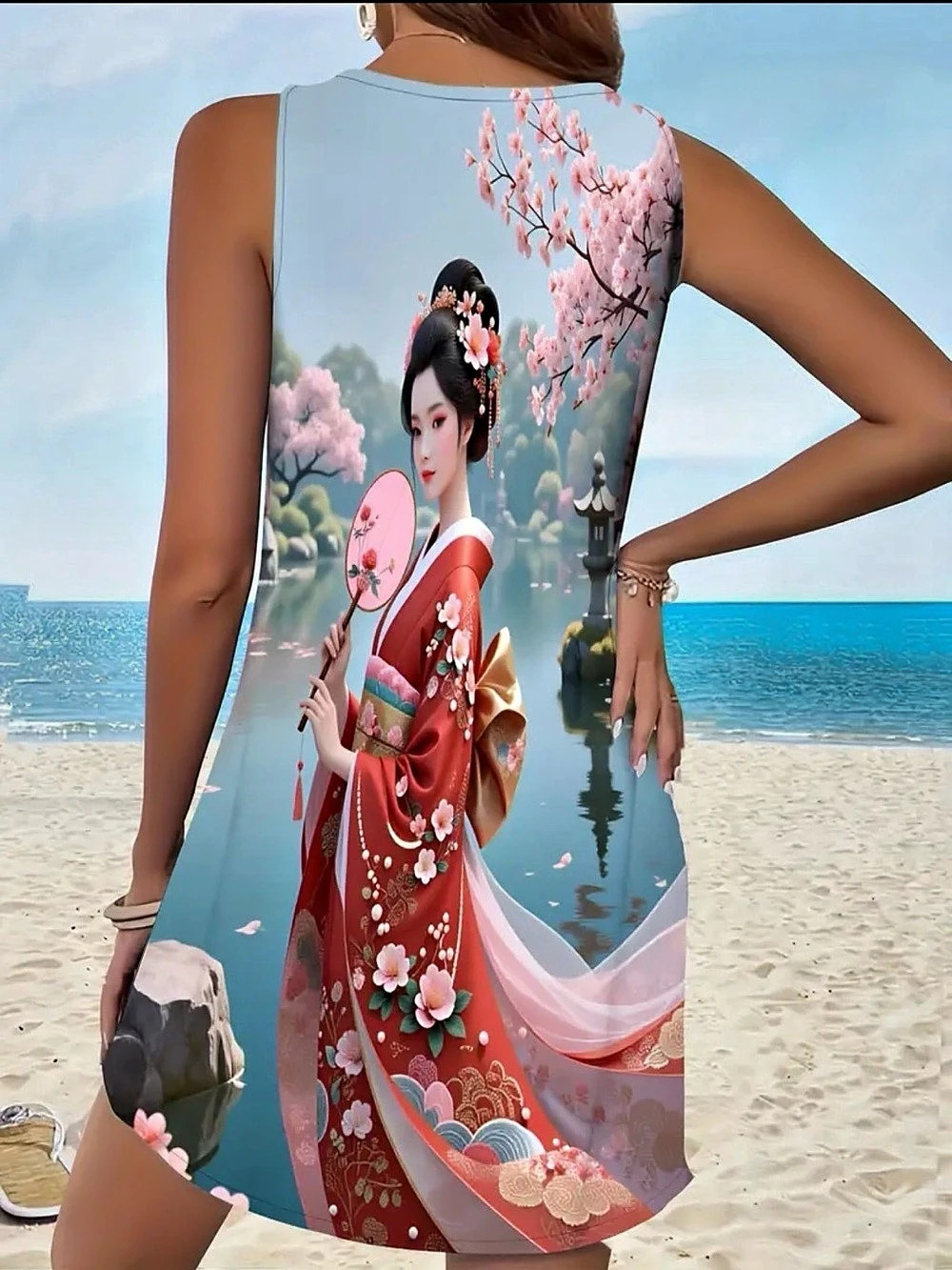 Floral Mini Dress geisha Size Medium